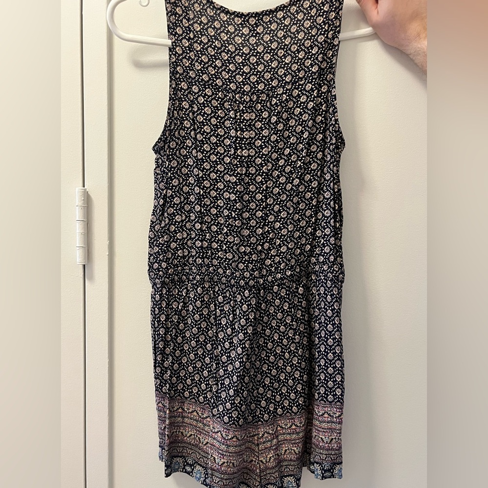 NWOT! Navy and Purple Patterned Romper - Picture 5 of 5